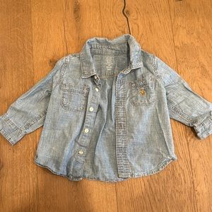 Baby gap denim button down